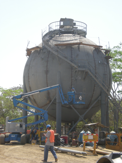 Montajes de esferas de gas licuado