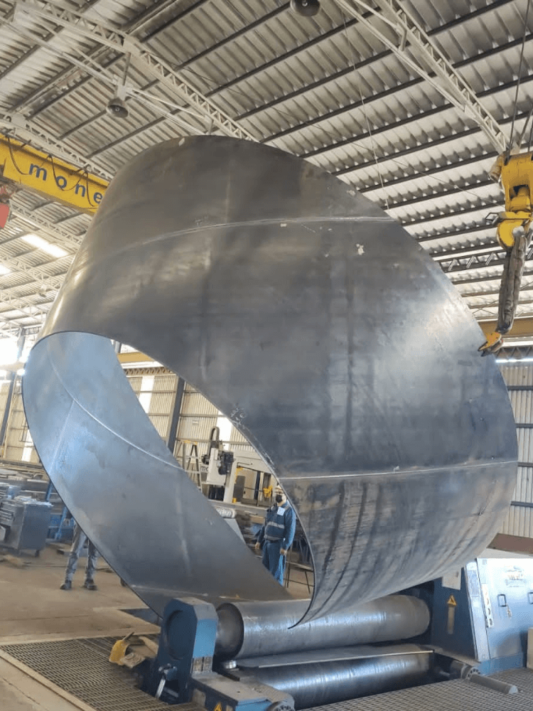 Fabricación de conos para silos